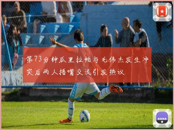 第73分钟瓜里拉帕与毛伟杰发生冲突后两人捂嘴交流引发热议