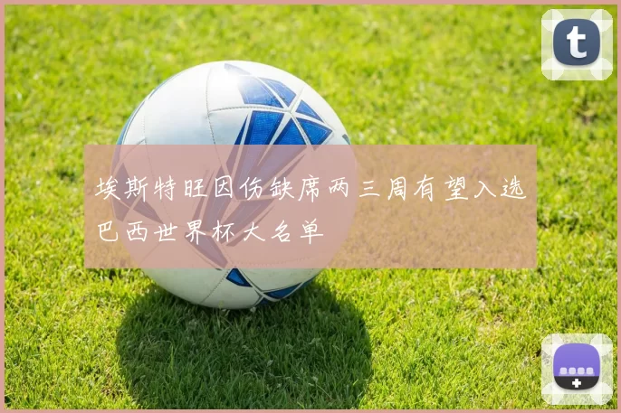 埃斯特旺因伤缺席两三周有望入选巴西世界杯大名单